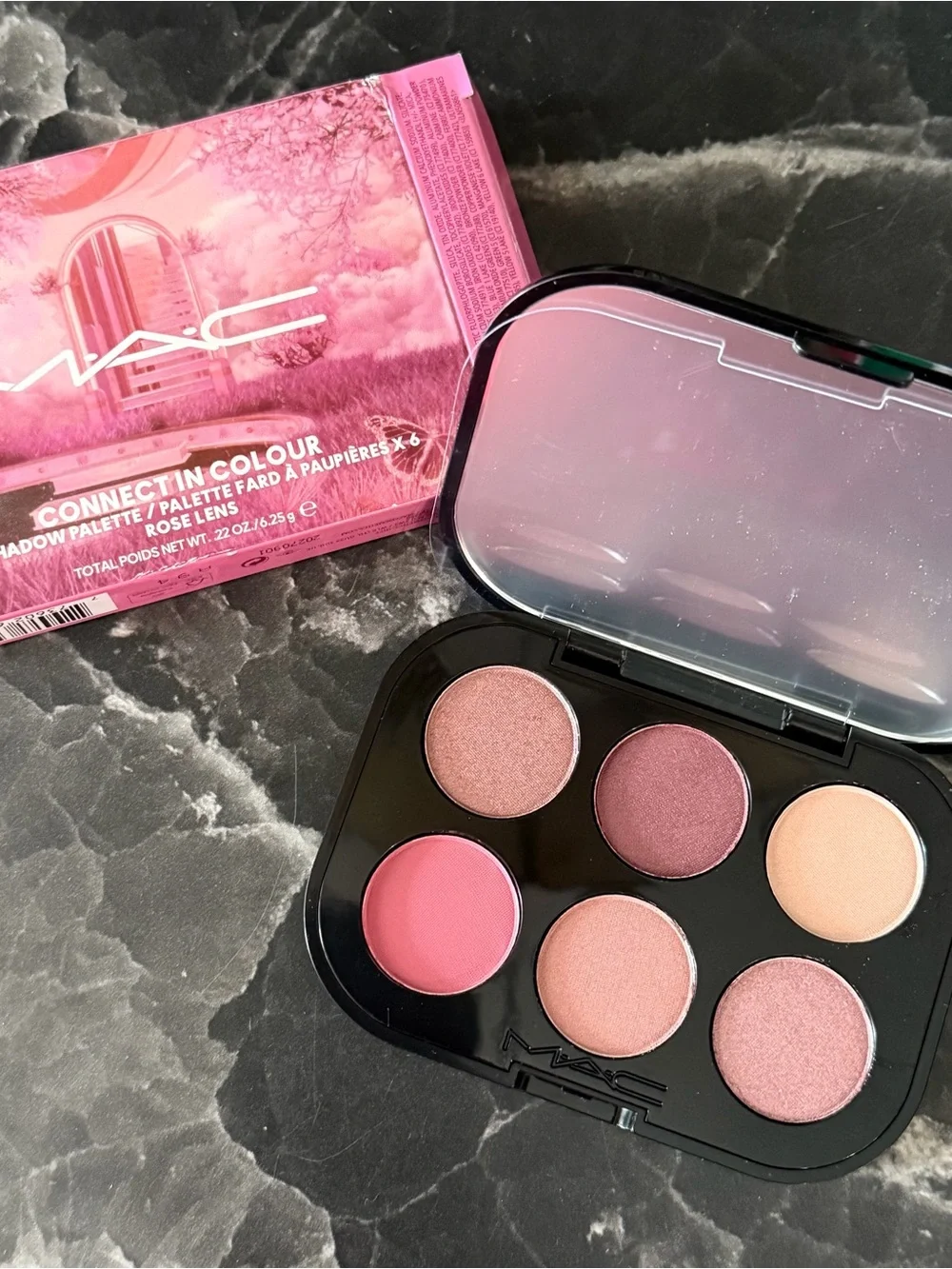 MAC Connect In Colour Rose Lens Eyeshadow Palette - Pink NIB